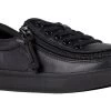 Black To The Floor Leather BILLY Classic Lace Lows