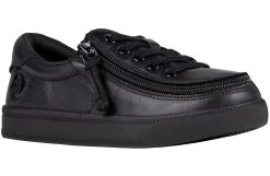 Black To The Floor Leather BILLY Classic Lace Lows
