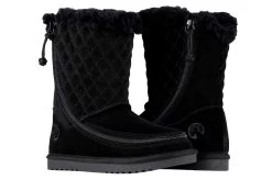 FINAL SALE - Black BILLY Cozy Quilt Lux Boots