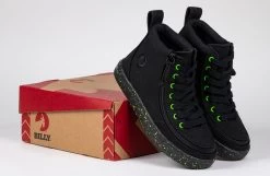 FINAL SALE - Black/Green Speckle BILLY Classic Lace High Tops -Billy Shoes Store BK22100 002 studio 2 940x614 bc5cf68a 132c 486a bcf2 11eeabd5f321