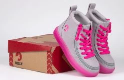FINAL SALE - Grey/Pink BILLY Classic Lace High Tops -Billy Shoes Store BK22100 050 studio 2 940x614 e786d9be fe3c 4b1a b73c 387f4e648994