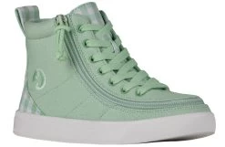 Billy Shoes Store 27 FINAL SALE - Green Gingham BILLY Classic Lace High Tops