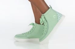 FINAL SALE - Green Gingham BILLY Classic Lace High Tops -Billy Shoes Store BK22100 330 studio standing 1 940x614 87d9d34b 7591 4712 add5 6ac324f98b88