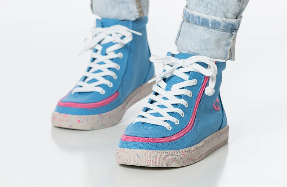 FINAL SALE - Blue/Pink Speckle BILLY Classic Lace High Tops 10 FINAL SALE - Blue/Pink Speckle BILLY Classic Lace High Tops - Image 10