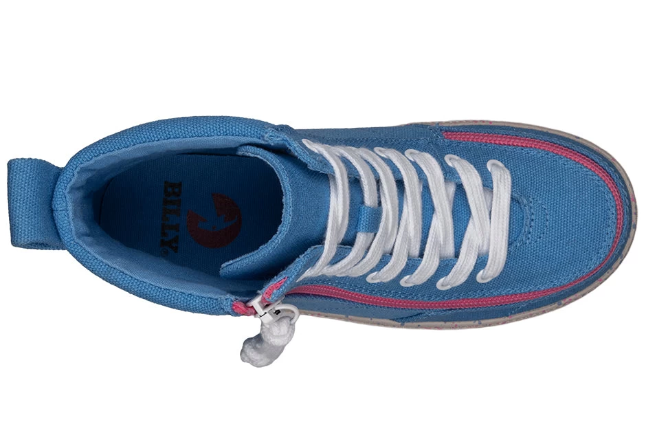 FINAL SALE - Blue/Pink Speckle BILLY Classic Lace High Tops 3 FINAL SALE - Blue/Pink Speckle BILLY Classic Lace High Tops - Image 3