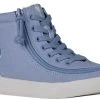 FINAL SALE - Blue Gingham BILLY Classic Lace High Tops