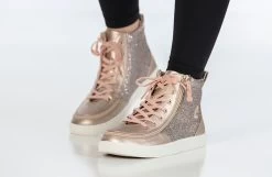Rose Gold Unicorn BILLY Classic Lace Highs -Billy Shoes Store BK22100 680 studio standing 2 940x614 2f9e01b9 7ddf 40ae b15b a1c05ee00af1