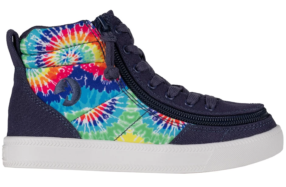 Navy Tie Dye BILLY Street High Tops 2 Navy Tie Dye BILLY Street High Tops - Image 2