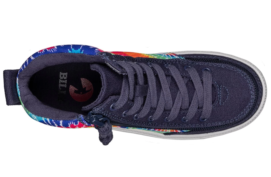 Navy Tie Dye BILLY Street High Tops 3 Navy Tie Dye BILLY Street High Tops - Image 3