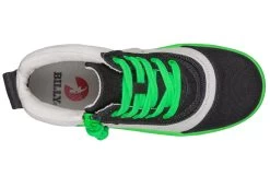 FINAL SALE - Black/Green BILLY Street Short Wrap High Tops -Billy Shoes Store BK22111 002 top 940x614 707a39ff 6252 4ed8 9ca1 9442722b357b