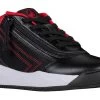 FINAL SALE - Black/Red BILLY Sport Hoop Athletic Sneakers