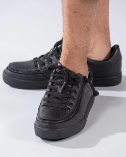 FINAL SALE - Men's Black To The Floor BILLY Low Sneakers -Billy Shoes Store BM20003 002 Studio2 704x880 1