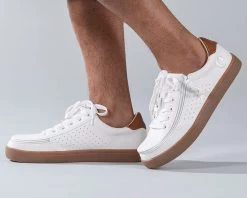 FINAL SALE - Men's White BILLY Low Sneakers -Billy Shoes Store BM20003 100 Studio1 880x704 1