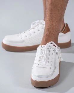 FINAL SALE - Men's White BILLY Low Sneakers -Billy Shoes Store BM20003 100 Studio2 704x880 1