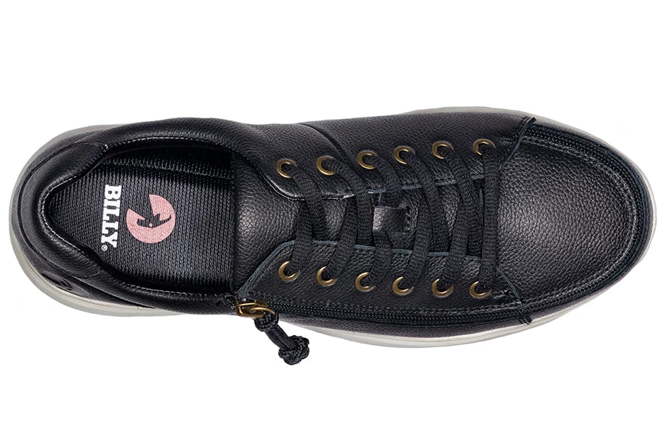 Men's Black Leather BILLY Comfort Lows 3 Men's Black Leather BILLY Comfort Lows - Image 3