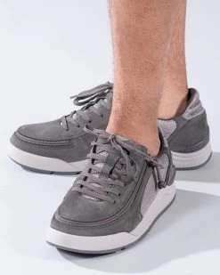 FINAL SALE - Men's Charcoal Suede/Mesh BILLY Comfort Classic Lows -Billy Shoes Store BM20102 021 Studio2 704x880 1
