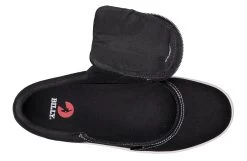 FINAL SALE - Men's Black/White Stitch BILLY Sneaker Low Tops -Billy Shoes Store BM22128 002 open 940x614 53f0a2f4 1565 46e5 8c63 c07403b3bd45