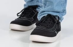 FINAL SALE - Men's Black/White Stitch BILLY Sneaker Low Tops -Billy Shoes Store BM22128 002 studio standing 2 940x614 f9d97bab e6a0 4635 8023 189b09868fe8