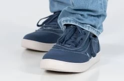 FINAL SALE - Men's Blue/White Stitch BILLY Sneaker Low Tops -Billy Shoes Store BM22128 410 studio standing 2 940x614 426fa339 82e2 4bde 8055 f92d6bbe581e