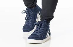 Men's Navy/White BILLY CS Sneaker High Tops -Billy Shoes Store BM22342 410 studio standing 2 940x614 982657da 68ae 462a a2a1 2e0df60c4a5a