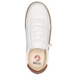 FINAL SALE - Women's White (Brown Mustache) BILLY Low Sneakers -Billy Shoes Store BW20007 100 Top 880x880 73ac9c60 025f 4113 a70d 776f657ce254