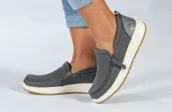 FINAL SALE - Women's Charcoal BILLY Comfort Mocs -Billy Shoes Store BW21118 021 studio standing 1 940x614 fadafb9a 2661 42e5 8eb2 f338a8868be2