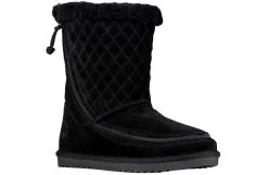 FINAL SALE - Women's Black BILLY Cozy Quilt Lux Boots