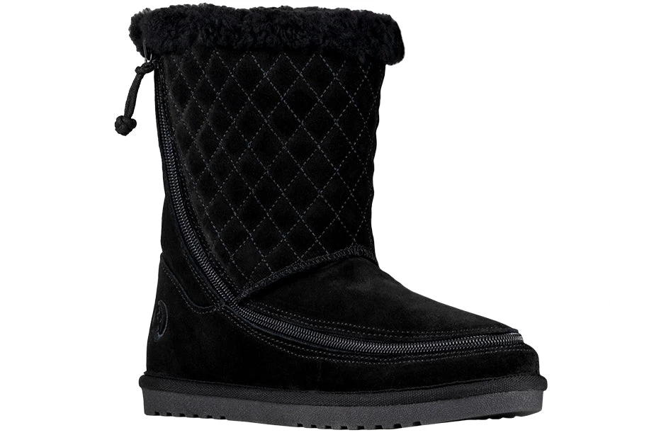FINAL SALE - Women's Black BILLY Cozy Quilt Lux Boots 1 FINAL SALE - Women's Black BILLY Cozy Quilt Lux Boots