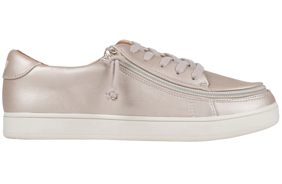 FINAL SALE - Women's Champagne BILLY Sneaker Low Tops 2 FINAL SALE - Women's Champagne BILLY Sneaker Low Tops - Image 2