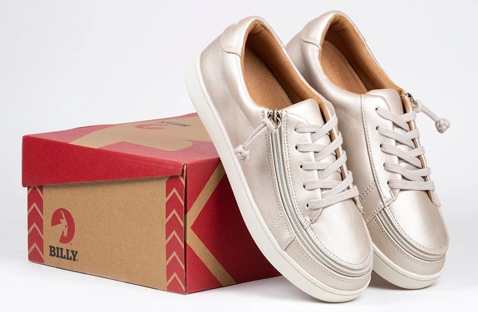 FINAL SALE - Women's Champagne BILLY Sneaker Low Tops 7 FINAL SALE - Women's Champagne BILLY Sneaker Low Tops - Image 7