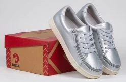 FINAL SALE - Women's Silver Grey Metallic BILLY Sneaker Low Tops -Billy Shoes Store BW22128 050 studio 2 940x614 015a8787 2463 448d b8b2 f238fea89dac