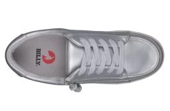 FINAL SALE - Women's Silver Grey Metallic BILLY Sneaker Low Tops -Billy Shoes Store BW22128 050 top 940x614 54b9fc6f 6c12 4607 9ac1 91df8cf11f6e