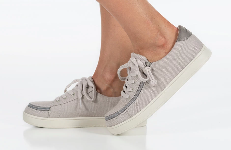 FINAL SALE - Women's Light Grey BILLY Sneaker Low Tops 9 FINAL SALE - Women's Light Grey BILLY Sneaker Low Tops - Image 9