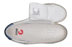 FINAL SALE - Women's White (Navy Mustache) BILLY Sneakers -Billy Shoes Store BW22128 101 open 940x614 ebb4b9d5 2821 4289 8342 ac843fd221c8