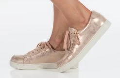 FINAL SALE - Women's Rose Gold BILLY Sneakers -Billy Shoes Store BW22128 680 studio standing 1 940x614 833c42c2 3f44 4594 9c30 d067f971f69d