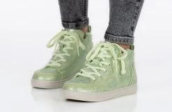 FINAL SALE - Women's Cucumber Green BILLY Sneaker Lace Mid Tops -Billy Shoes Store BW22135 330 studio standing 2 940x614 9b5e321e 66f4 449a 875d 02b749d31fba