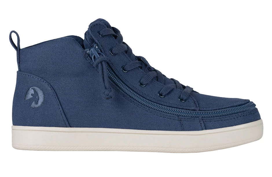 FINAL SALE - Women's Beach Blue BILLY Sneaker Lace Mid Tops 2 FINAL SALE - Women's Beach Blue BILLY Sneaker Lace Mid Tops - Image 2