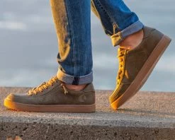 FINAL SALE - Men's Olive BILLY Sneaker Lows -Billy Shoes Store MensOliveSneaker880x704