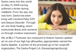 Sasha Splatter BILLY Classic Lace High Tops -Billy Shoes Store SashaBio