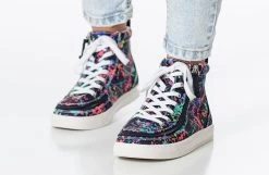 Sasha Splatter BILLY Classic Lace High Tops -Billy Shoes Store bk23100 009 studio standing 2 940x614 52634009248 o