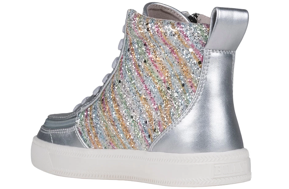 Silver Rainbow BILLY Classic Lace High Tops 3 Silver Rainbow BILLY Classic Lace High Tops - Image 3