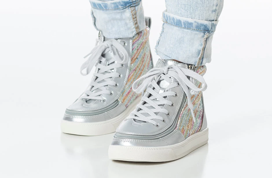 Silver Rainbow BILLY Classic Lace High Tops 11 Silver Rainbow BILLY Classic Lace High Tops - Image 11
