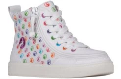 Rainbow Polka BILLY Classic Lace High Tops