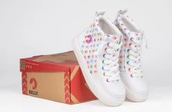 Rainbow Polka BILLY Classic Lace High Tops -Billy Shoes Store bk23100 111 onbox 2 940x614 52488793737 o