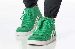 Men's Green/White BILLY CS Sneaker High Tops -Billy Shoes Store bm23142 320 studio standing 2 940x614 52632448628 o